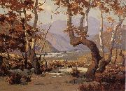 Elmer Wachtel Golder Autumn,Cajon Pass oil on canvas